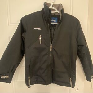 Reebok Hockey Kids Black Puffer Jacket Size Small